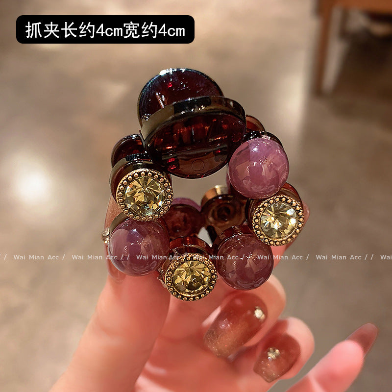 Wholesale Women's Rose Grab Elegant Ponytail Clip Half Grab Hairpin All-match Headwear